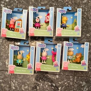 Peppa Pig Action Figure Set - Includes 6 Action Figures